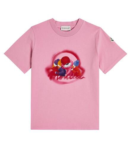 T-shirt in cotone con logo - Moncler Enfant - Modalova