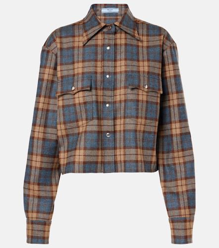 Prada Gingham wool shirt - Prada - Modalova