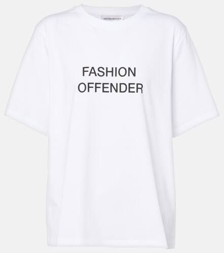 Printed cotton jersey T-shirt - Victoria Beckham - Modalova