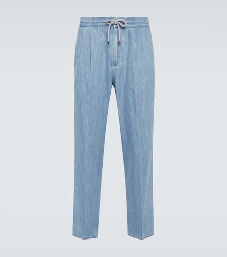 Pantaloni chino di jeans - Brunello Cucinelli - Modalova