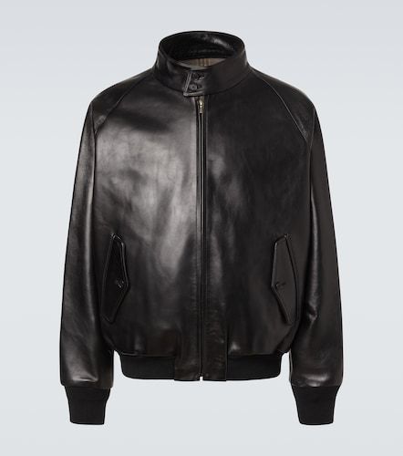 A.Presse Leather bomber jacket - A.Presse - Modalova