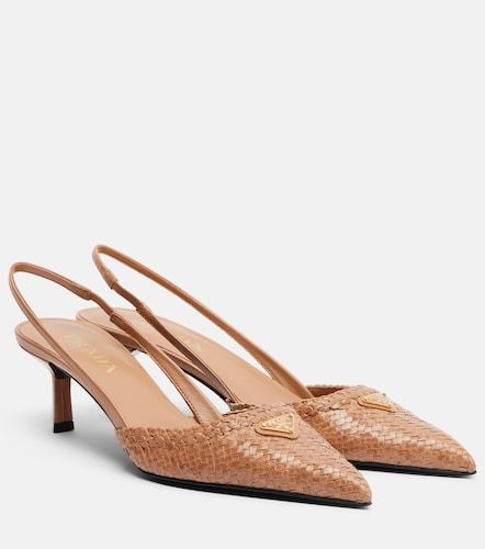 Prada Woven leather slingback pumps - Prada - Modalova