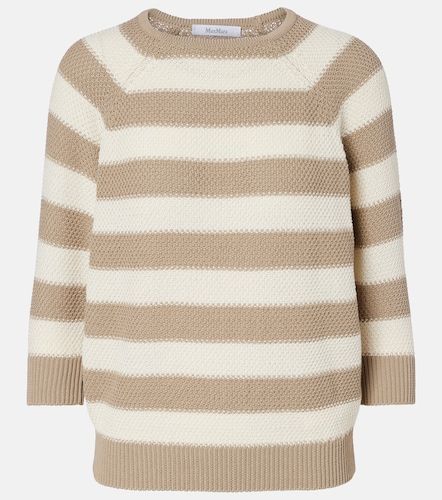 Pullover Ellisse in cotone a righe - Max Mara - Modalova