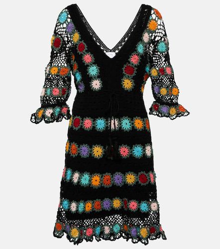 Bouquet crochet cotton minidress - Anna Kosturova - Modalova