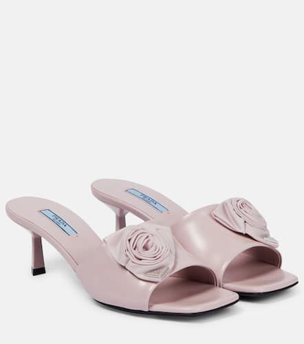 Prada Embellished leather mules - Prada - Modalova