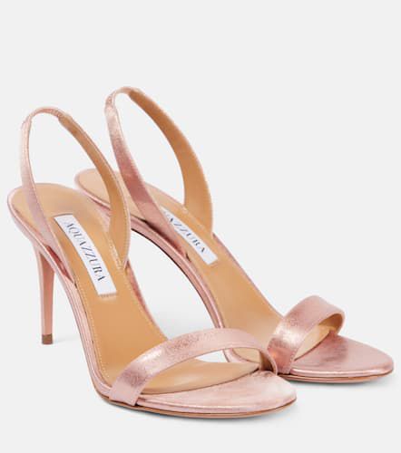 Sandalen So Nude 85 aus Metallic-Leder - Aquazzura - Modalova