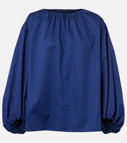 Blusa de algodón con mangas abullonadas - Joseph - Modalova