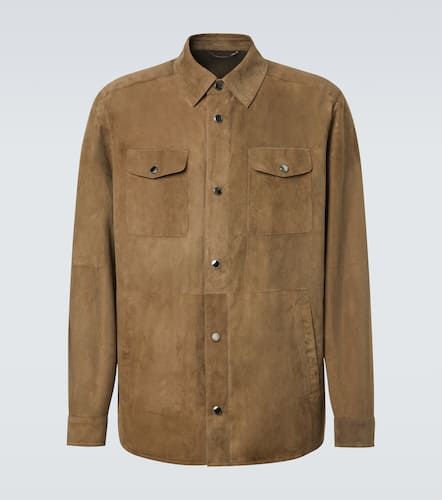 Canali Suede overshirt - Canali - Modalova