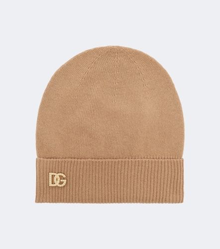 Gorro DG de lana virgen adornado - Dolce&Gabbana - Modalova