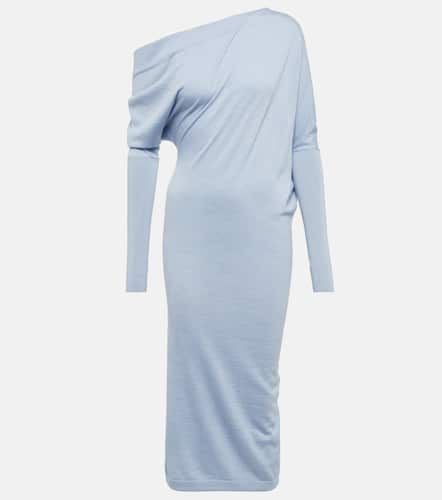 One-shoulder cashmere and silk midi dress - Tom Ford - Modalova