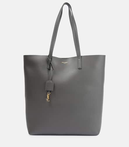 Shopping N/S leather tote bag - Saint Laurent - Modalova