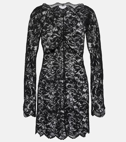 Floral off-shoulder lace minidress - Rabanne - Modalova