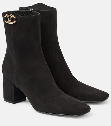 VLogo The Bold Edition suede booties - Valentino Garavani - Modalova