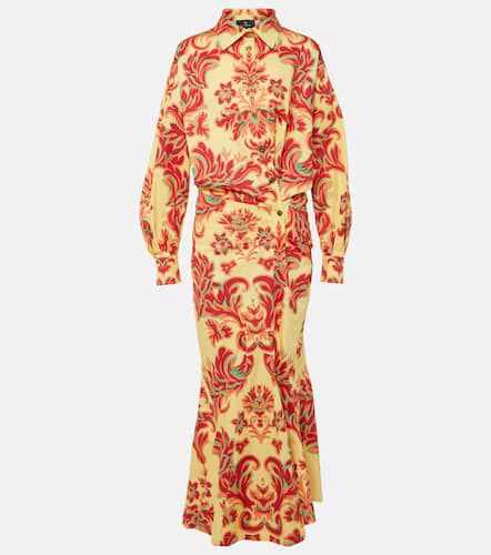 Printed cotton and silk maxi dress - Etro - Modalova