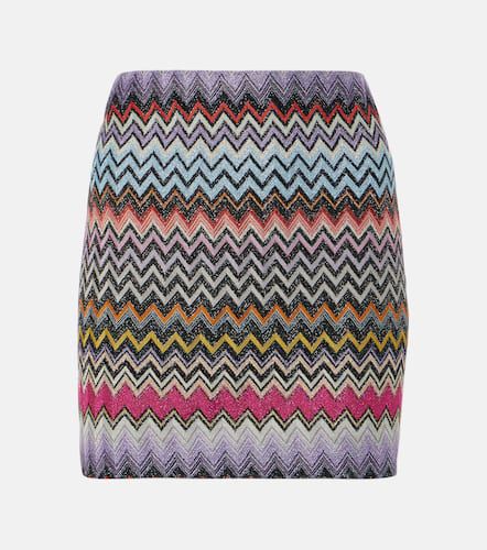 Minifalda de lamé en zigzag - Missoni - Modalova