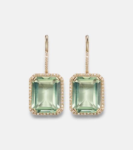 Portrait 18kt earrings with amethysts and diamonds - Shay Jewelry - Modalova