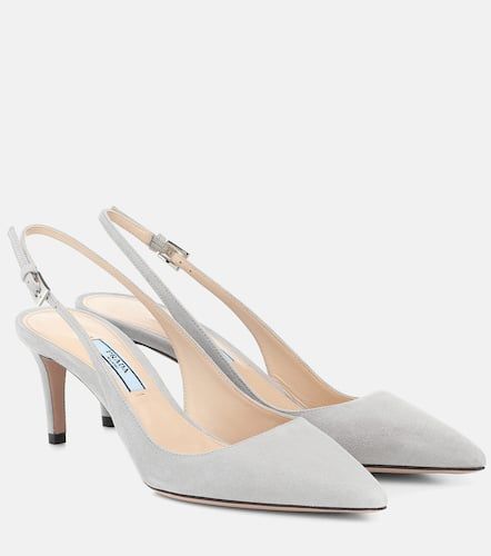 Slingback-Pumps aus Veloursleder - Prada - Modalova