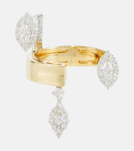 Anillo de oro de 18 ct con diamantes - Yeprem - Modalova