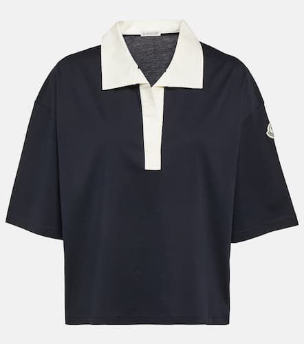 Moncler Logo cotton polo shirt - Moncler - Modalova