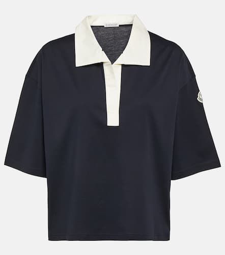 Moncler Polo in cotone con logo - Moncler - Modalova