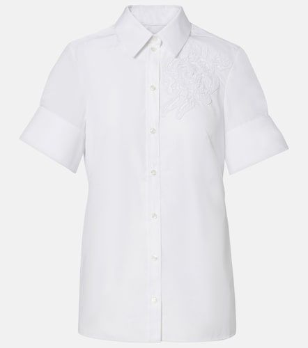 Camisa de popelín de algodón bordada - Erdem - Modalova