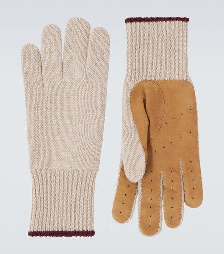 Guantes de cachemir con piel - Brunello Cucinelli - Modalova
