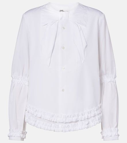 Camicia in popeline di cotone con fiocco - Noir Kei Ninomiya - Modalova