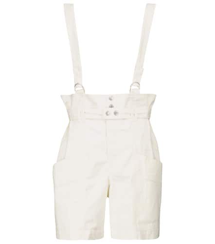 Effie linen and cotton suspender shorts - Isabel Marant - Modalova