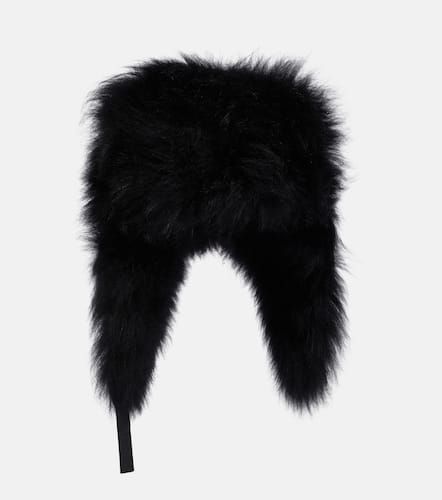 Cappello imbottito con shearling - Yves Salomon - Modalova