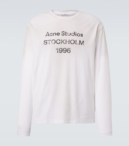 Camiseta de jersey con logo - Acne Studios - Modalova