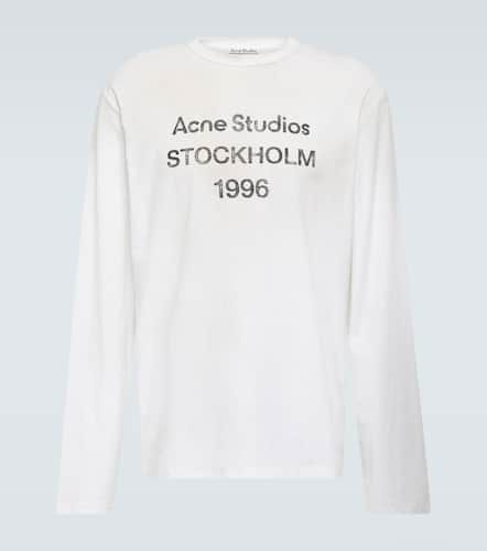 Logo distressed jersey T-shirt - Acne Studios - Modalova