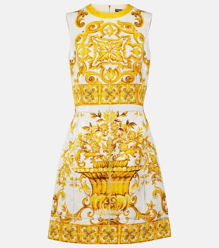 Miniabito Majolica in misto cotone - Dolce&Gabbana - Modalova