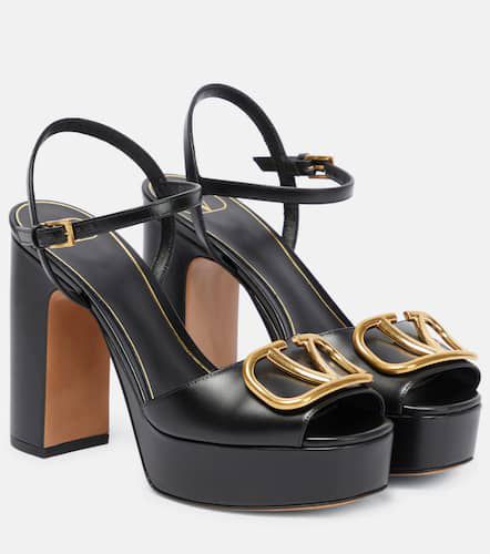 VLogo leather platform sandals - Valentino Garavani - Modalova