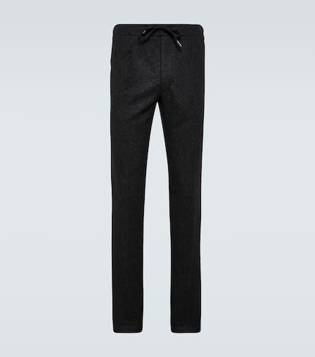 Pantalones slim de franela de lana - Thom Sweeney - Modalova