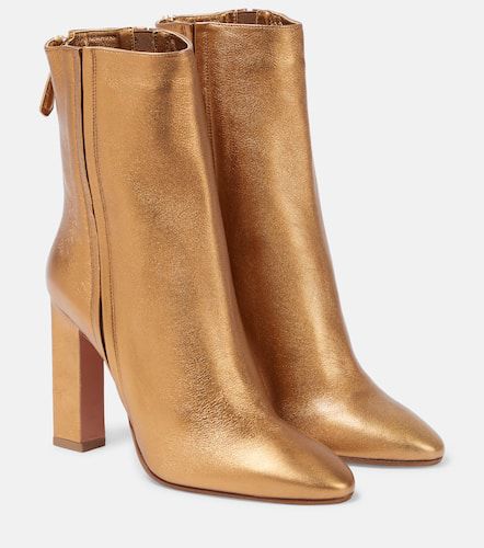 Ankle Boots Joplin 105 aus Metallic-Leder - Aquazzura - Modalova