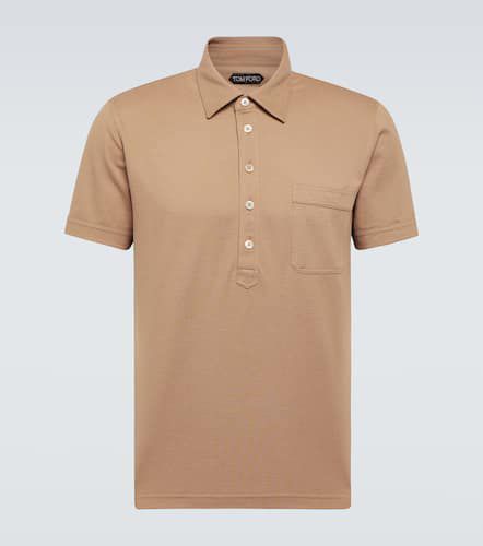 Tom Ford Polo de algodón y seda - Tom Ford - Modalova