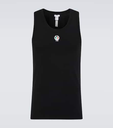 Logo cotton-blend tank top - Dolce&Gabbana - Modalova