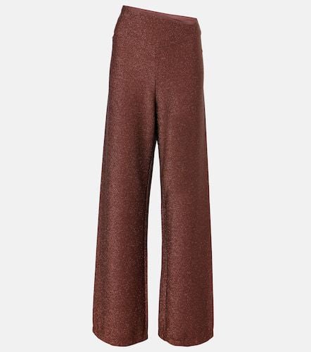 LamÃ© high-rise wide-leg pants - Johanna Ortiz - Modalova