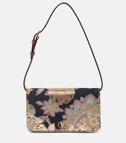 Bolso al hombro VLogo Signature Mini en jacquard - Valentino Garavani - Modalova