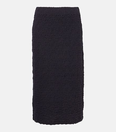 Smocked cotton-blend midi skirt - Vince - Modalova