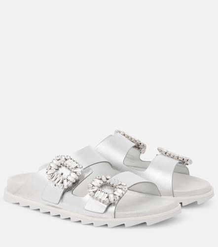 Verzierte Sandalen aus Metallic-Leder - Roger Vivier - Modalova