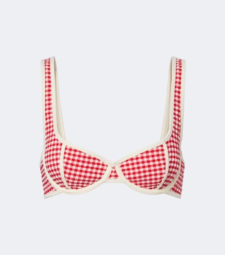 Romy gingham seersucker bikini top - Montce - Modalova