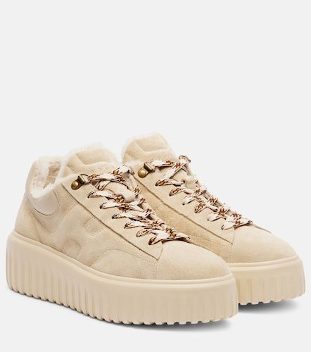 H-Stripes suede platform sneakers - Hogan - Modalova