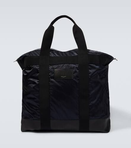 City leather-trimmed tote bag - Saint Laurent - Modalova