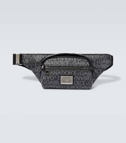 Small logo jacquard belt bag - Dolce&Gabbana - Modalova