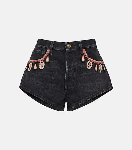 Alanui Bestickte Jeansshorts - Alanui - Modalova