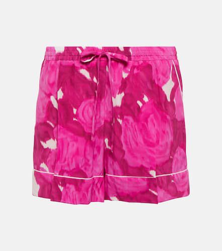 Valentino Floral silk shorts - Valentino - Modalova