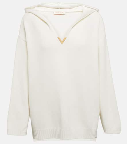 Valentino VGold cashmere hoodie - Valentino - Modalova
