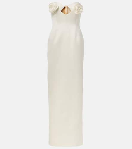 Floral-appliquÃ© satin corset gown - Magda Butrym - Modalova