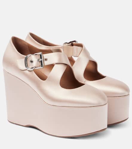 Alaïa Wedges 110 aus Satin - Alaia - Modalova